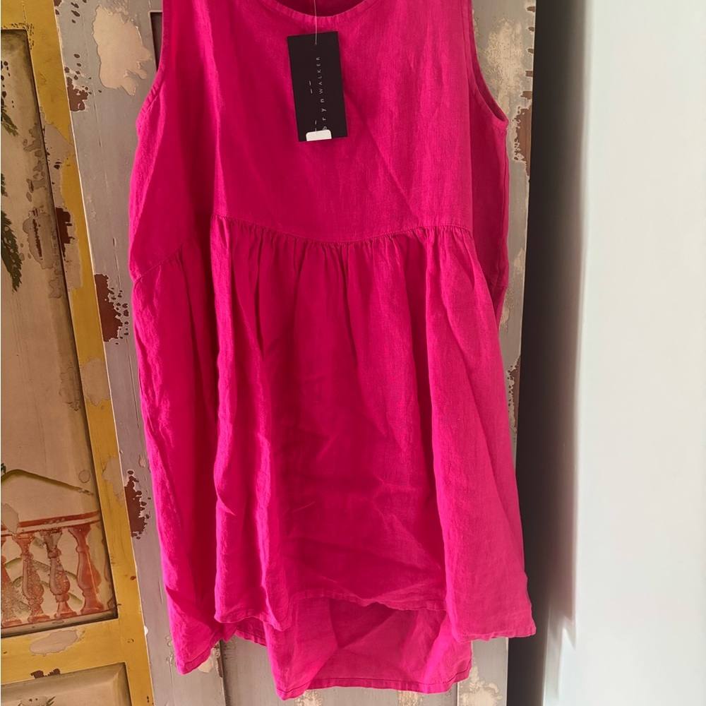bryn Walker Fuchsia Sleeveless dress
